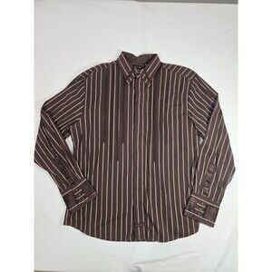 Fender Custom Button-Up Brown Shirt Rock & Roll Religion Embroidered XL Musician